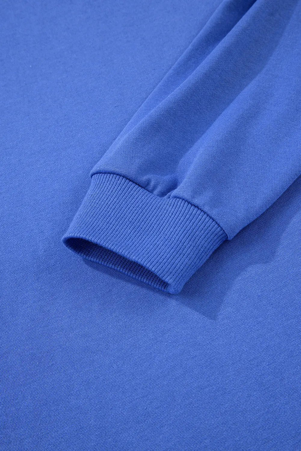 Sky Blue Varsity Sleeve Contrast Shift Sweatshirt Dress Dear-Lover Dropshipping